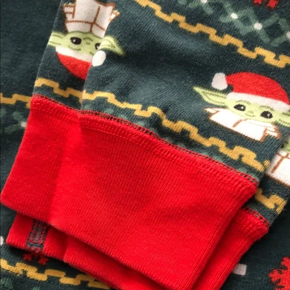 Star Wars Kids Pajama Set by Hanna Andersson size 10 - Green and Red - Picture 8 of 9